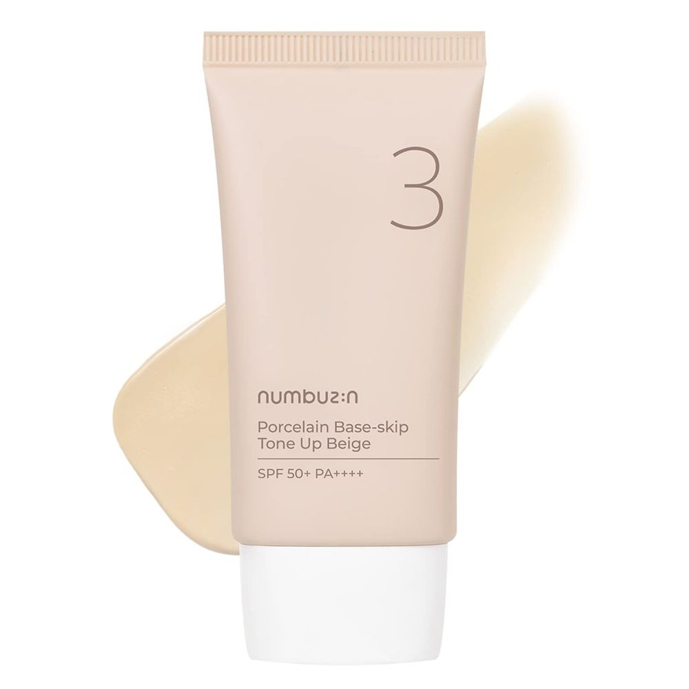 NUMBUZIN No.3 Porcelain Base-skip Tone Up Beige Primer Foundation