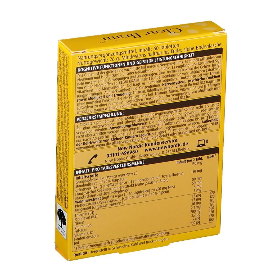 Clear Brain Tabletten