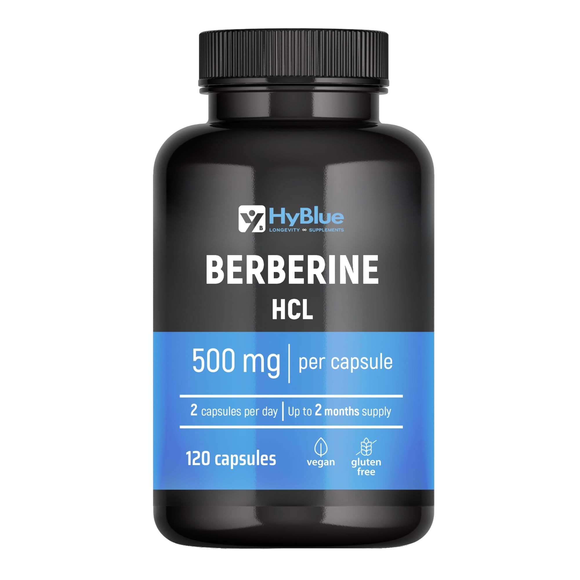 HyBlue Berberina 1000 mg Pura Alto Dosaggio
