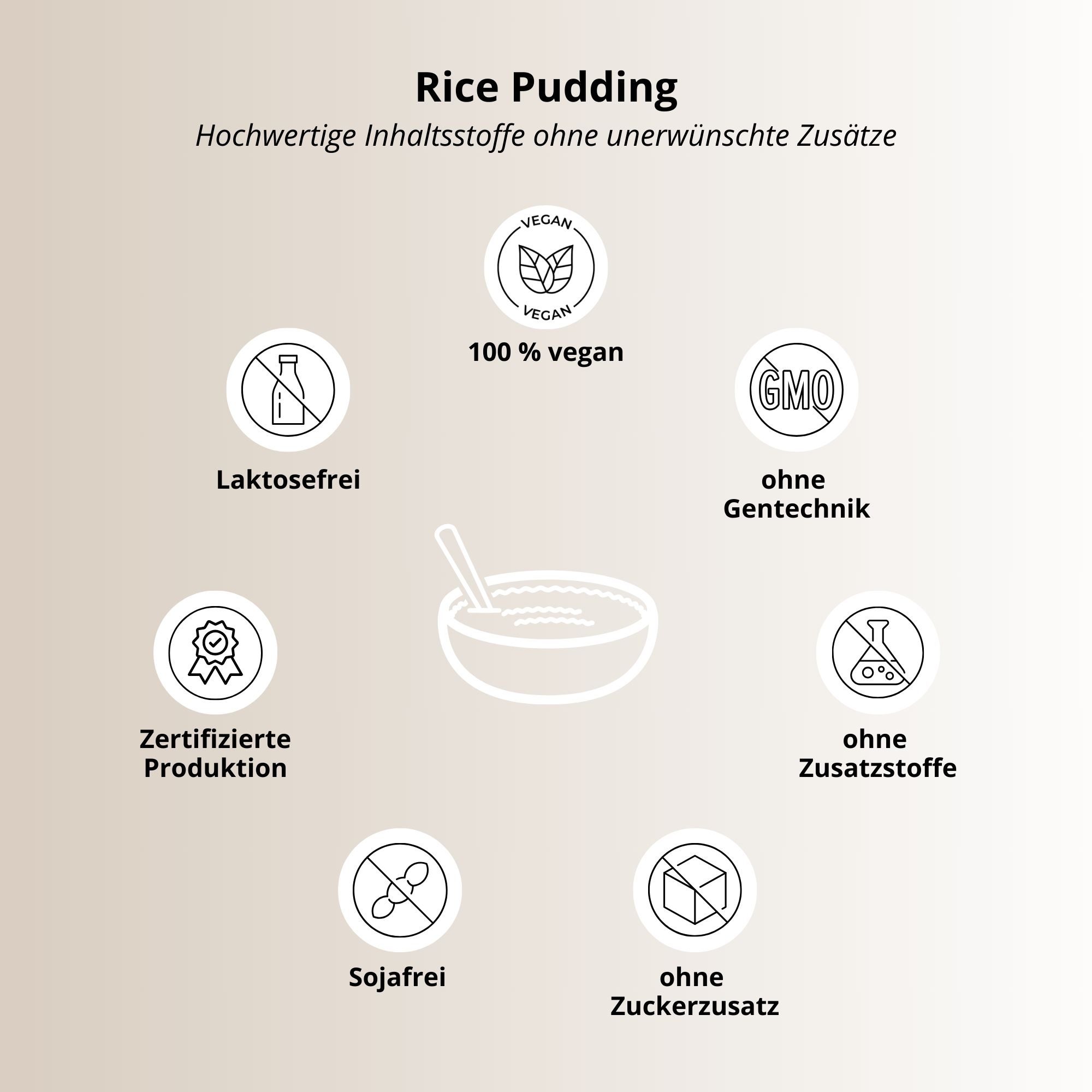 nutri+ Reispudding Proteinpulver Vegan