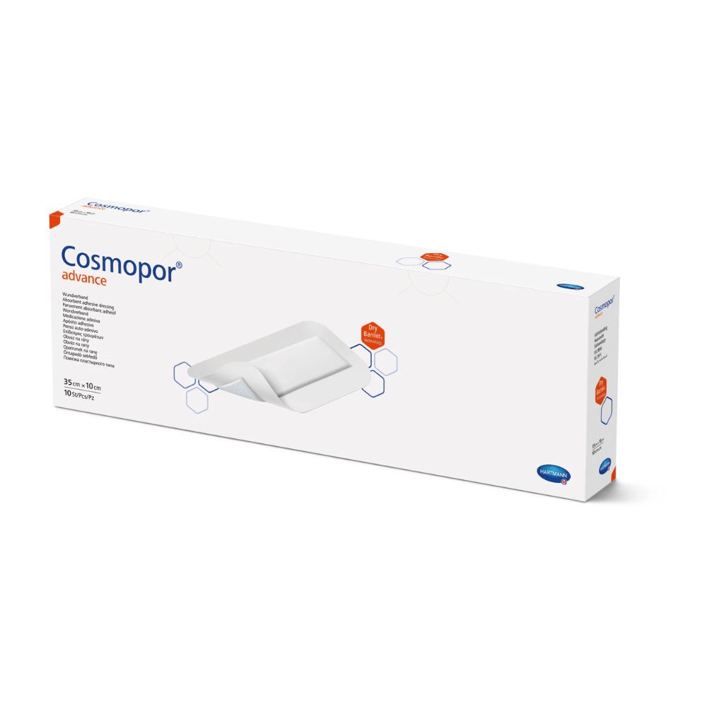 Hartmann Cosmopor Advance Verband: 35x10cm, steril, atmungsaktiv, hautfreundlich.