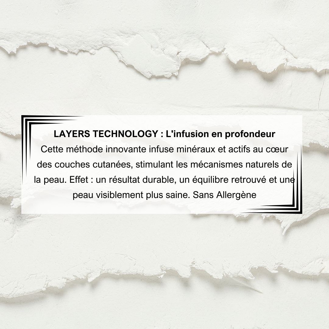 Texte sur papier : Layers Technology : Infusion en profondeur. Décrit la méthode et les résultats.
