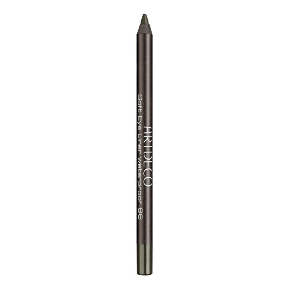 Stift-Eyeliner, dunkelgrün. Aufschrift: Artdeco Soft Eye Liner waterproof 66.
