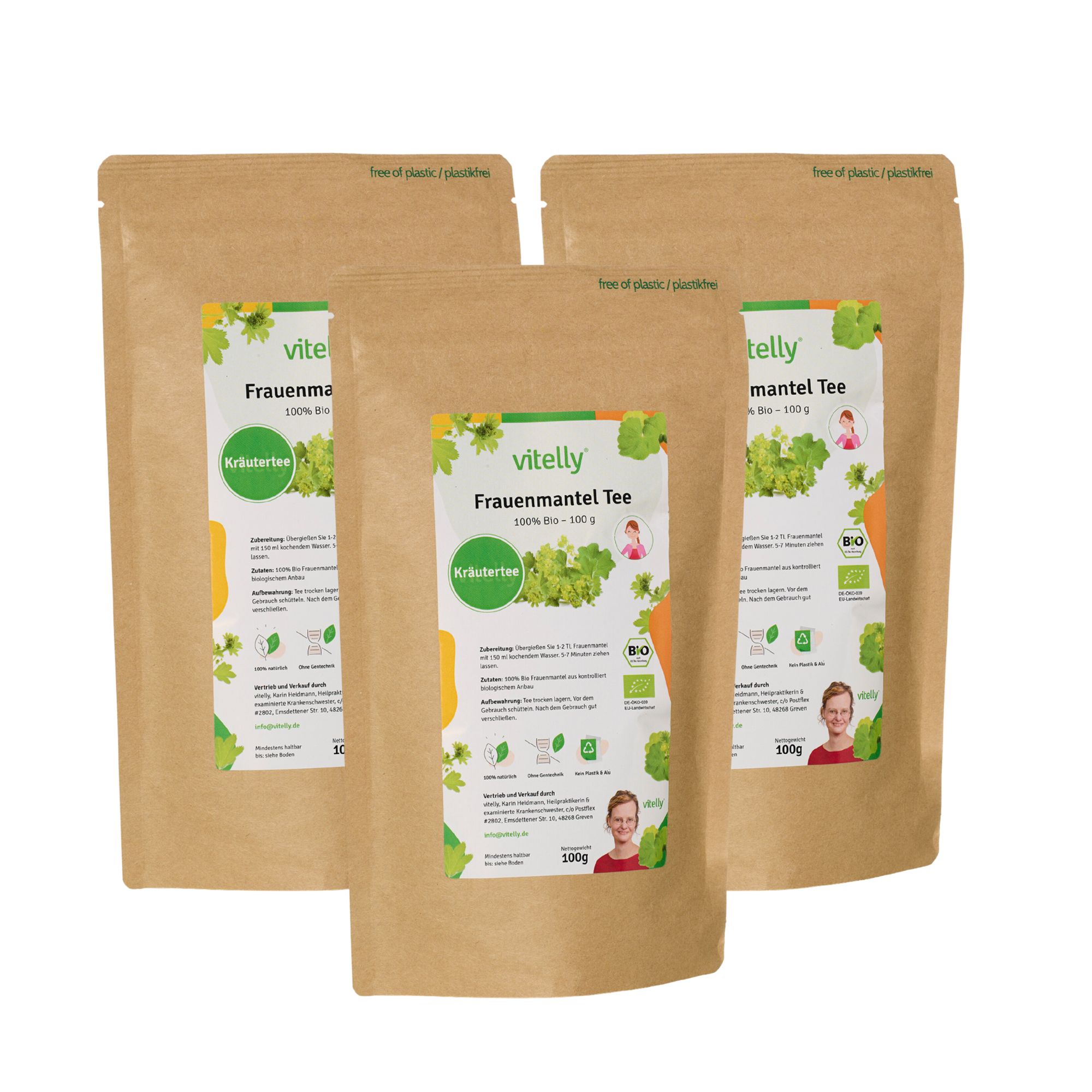 vitelly Bio Frauenmantel Tee Set
