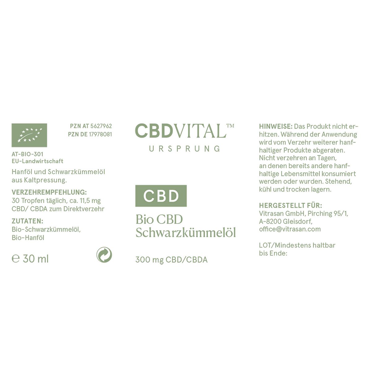 CBD VITAL Ursprung Schwarzkümmelöl