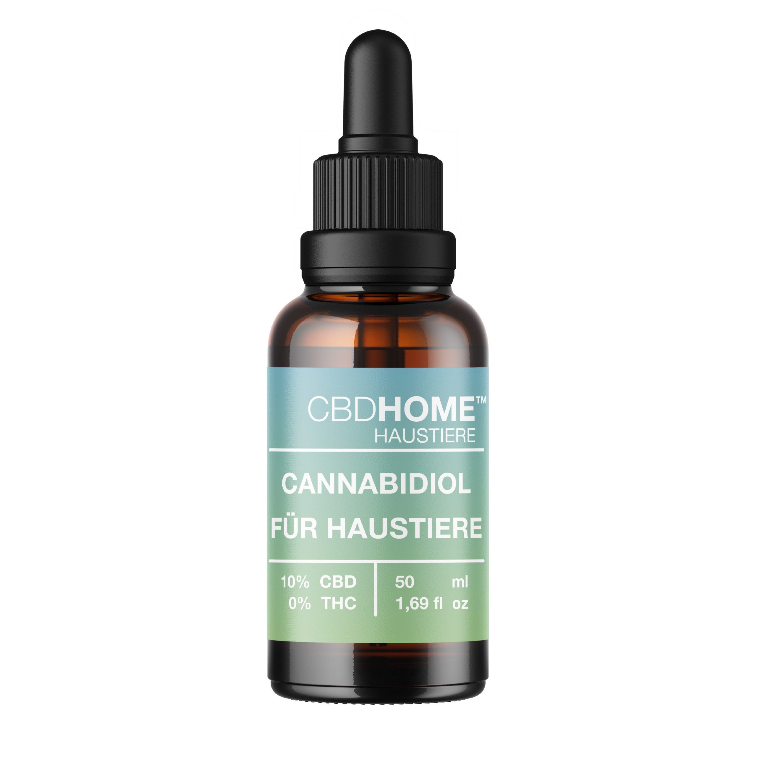 CBDHOME Haustiere Cannabidiol Flasche mit Pipette. 10% CBD, 50ml.