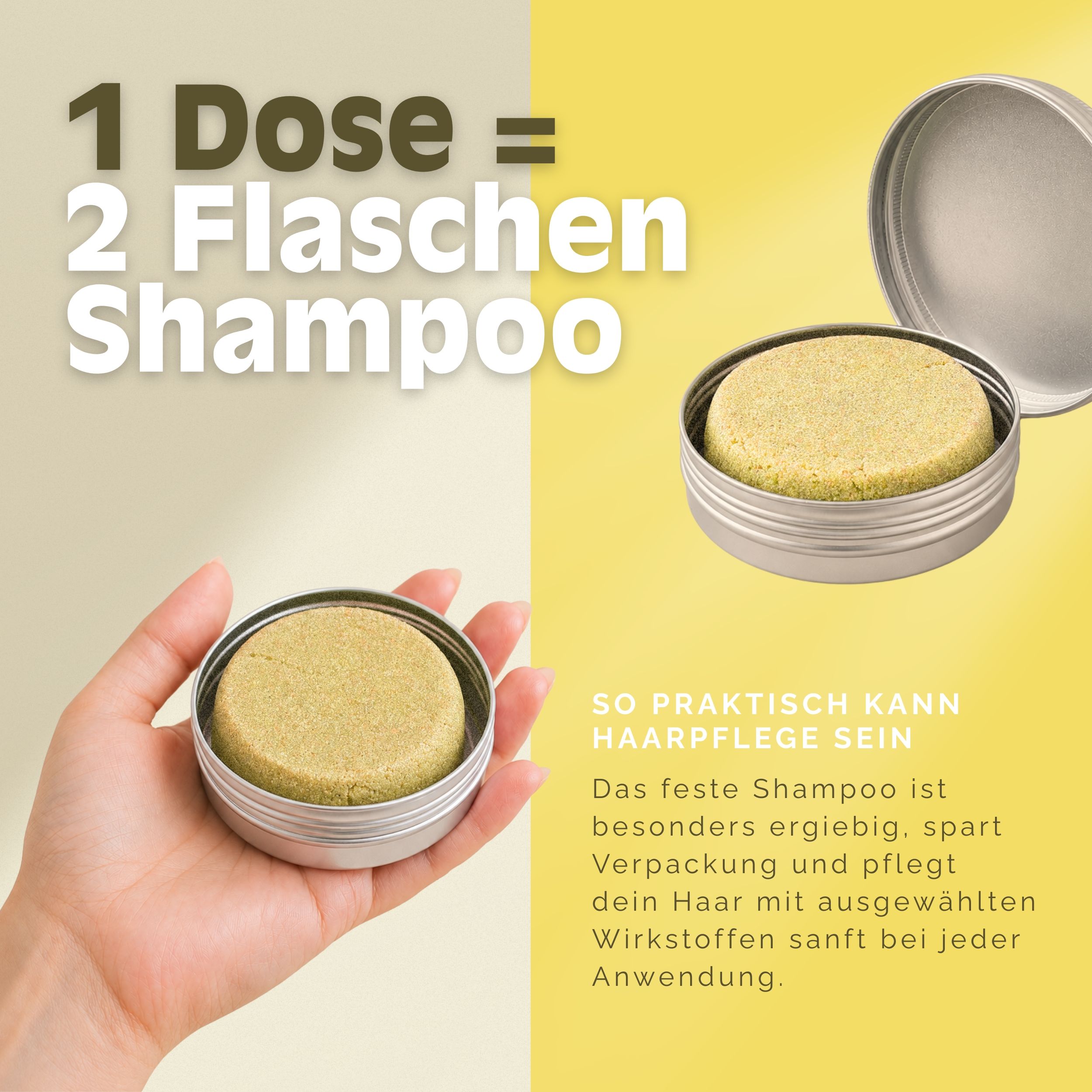 VitalizeNature Vital Balance Shampoo Bar – Olivenöl & Pflanzenextrakte für normales Haar