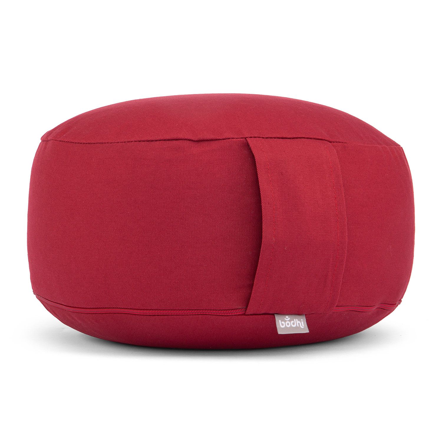 Meditationskissen Rondo ECO mit abnehmbarem Bezug, Kapok Bordeaux