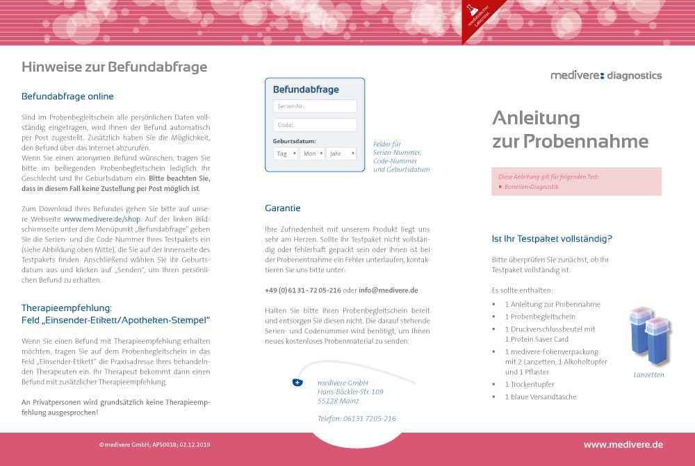 medivere diagnostics Borrelien Test