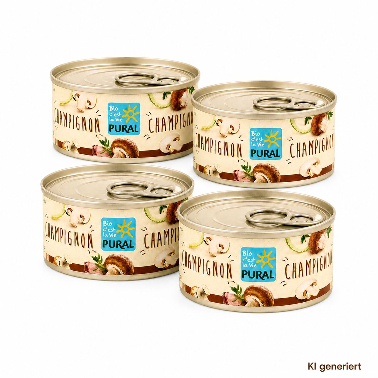 Pural Streich - Champignon Bio&Vegan 4 St Brotaufstrich