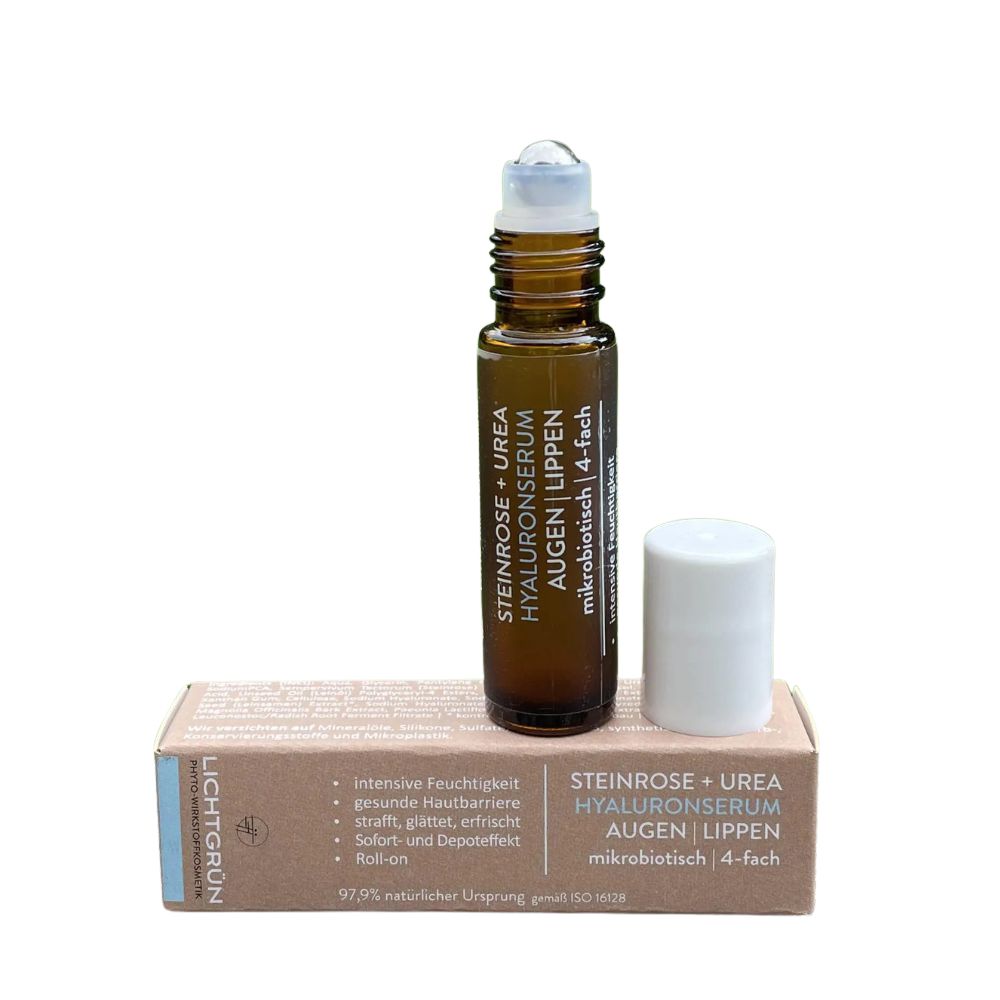 Lichtgrün® Roll-On Hyaluronserum 4-fach Augen| Lippen 10 ml