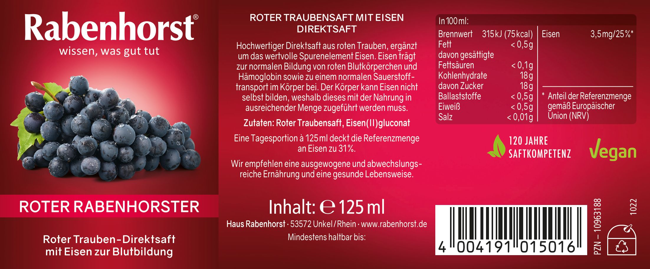 Rabenhorst Roter Rabenhorster Mini