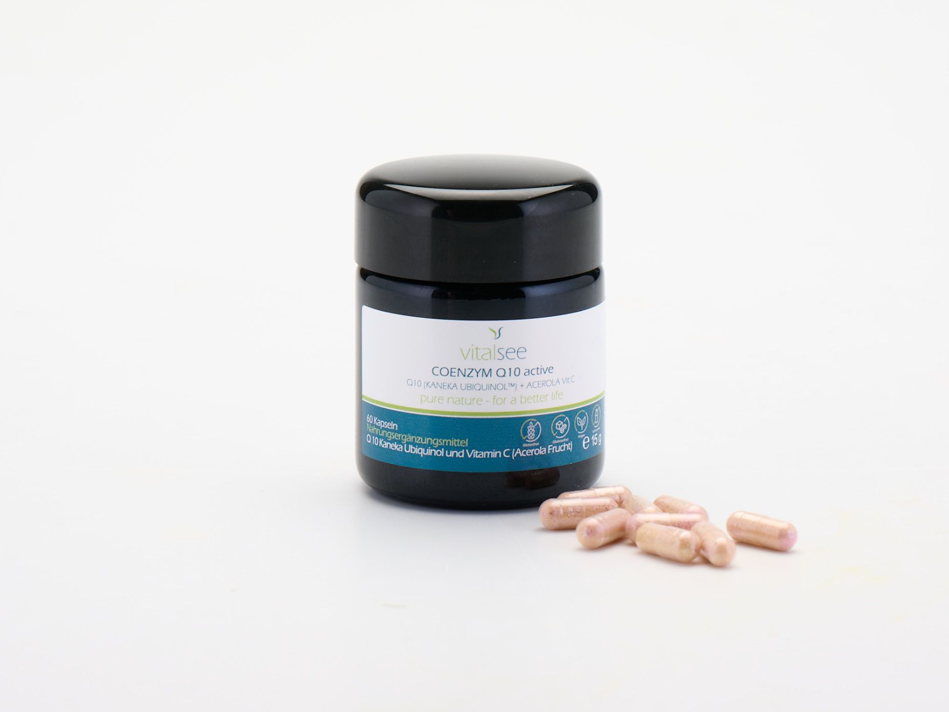 Vitalsee COENZYM Q10 active (KANEKA UBIQUINOL TM) +Vitamin C (Acerola Frucht)