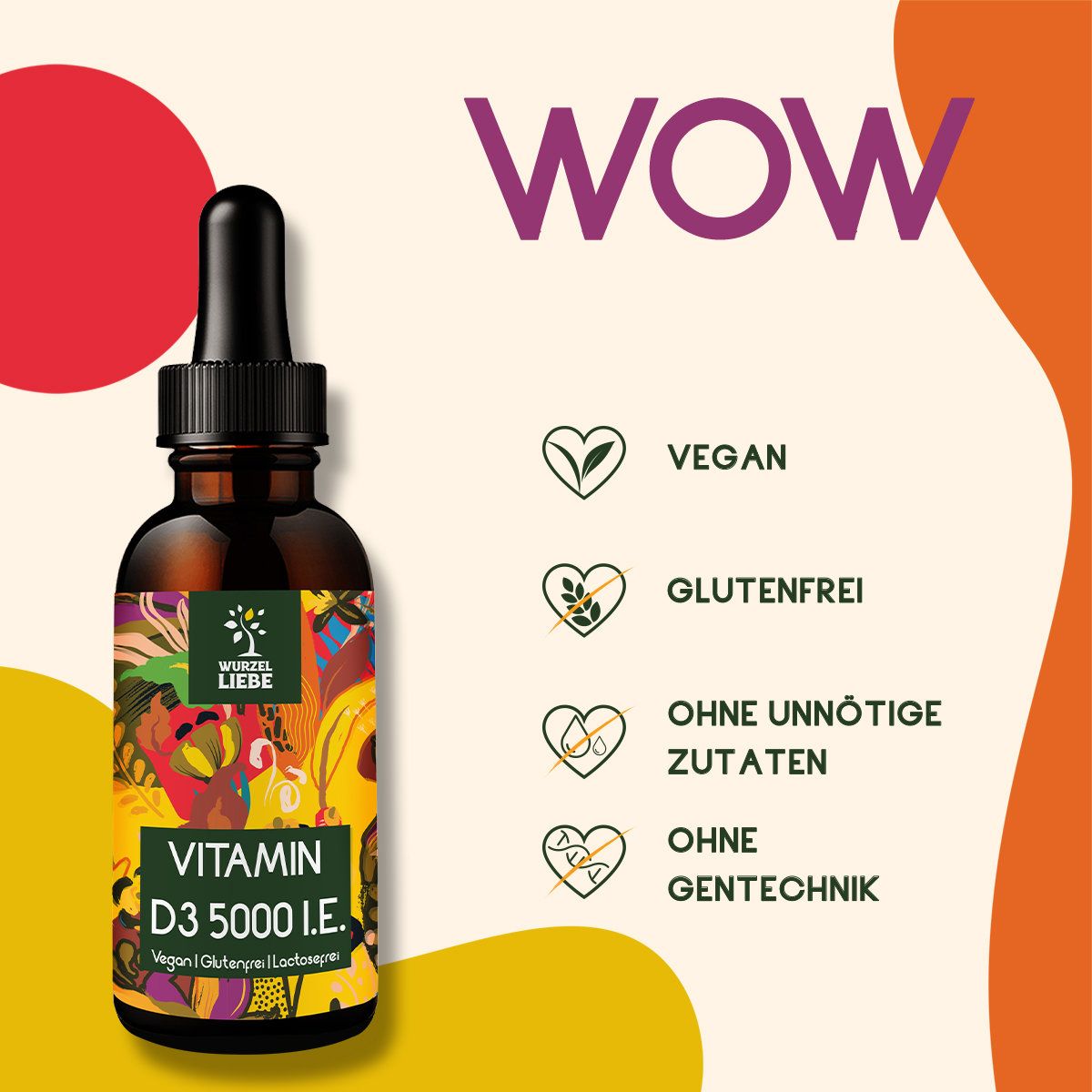 WURZELLIEBE® Vitamin D3 5000 i.E.