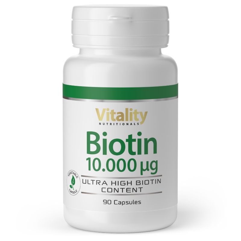 Biotin 10 mg Vitality Nutritionals 90 St Kapseln