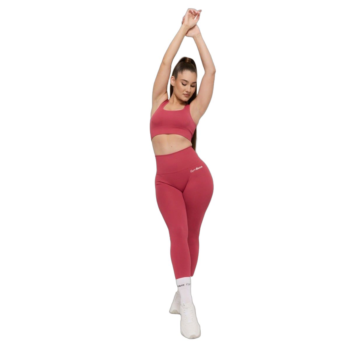 GymBeam Leggings Damen nahtlos mit hoher Taille in Bloom