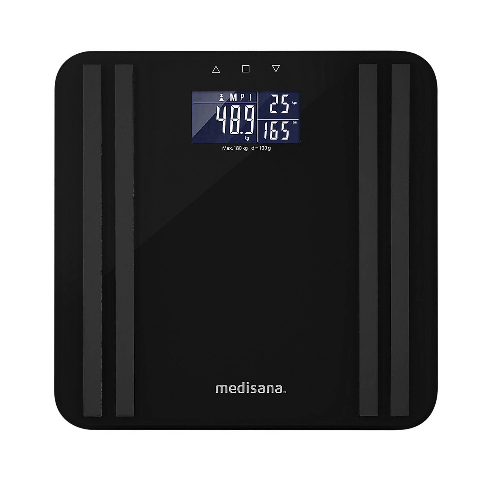 medisana BS 465 Körperanalysewaage | bis 180 KG | Personenwaage mit Bluetooth App | mit BMI-Rechner