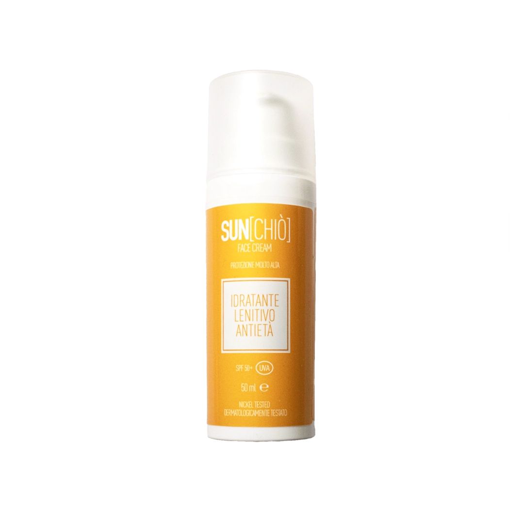 Chiò Skincare, Sunchiò Crema Solare Viso e Corpo 50+, Protezione Molto Alta
