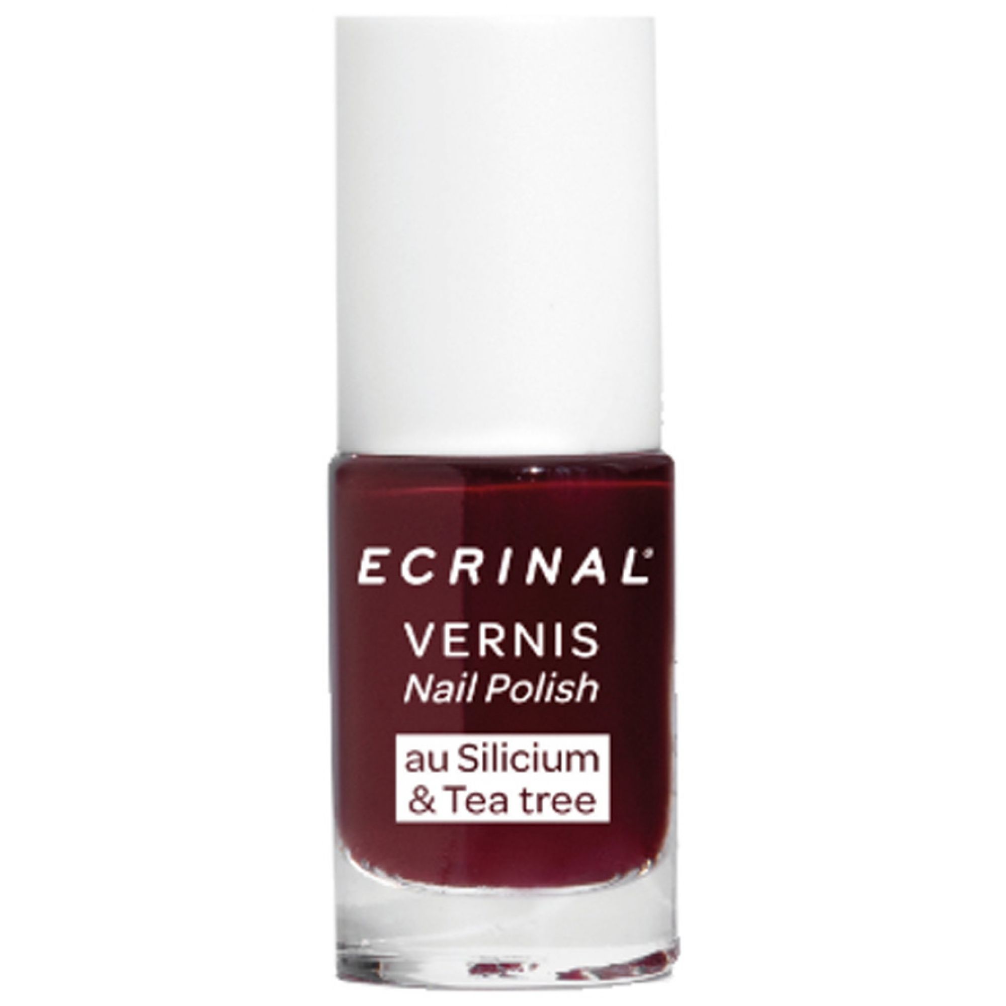 Ecrinal Nagellack Silicium + Tea Tree 5 ml (Farbe : Rot) 2,2x6,3x6,3 cm
