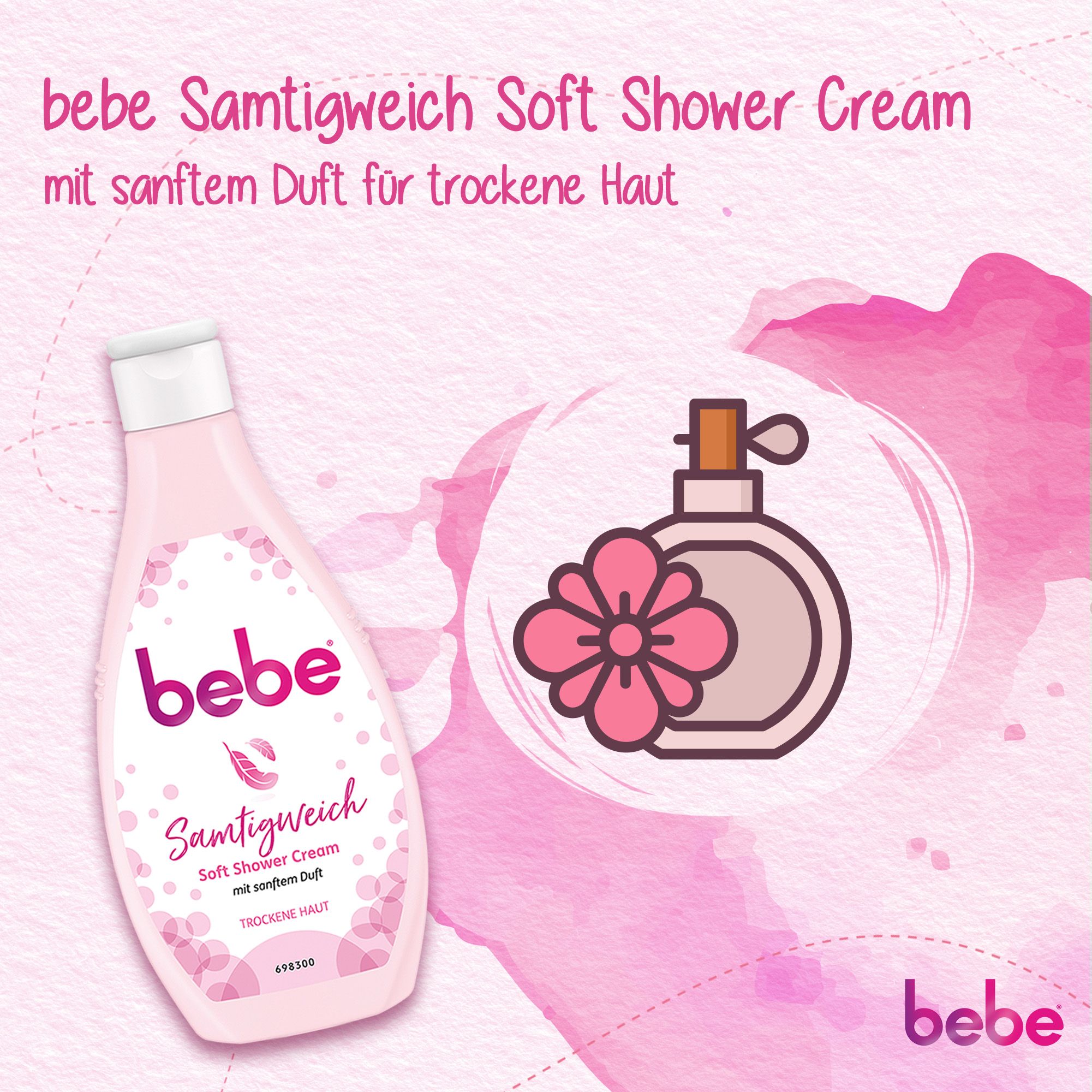bebe - 10tlg. Alltags-Set: Lippenpflege, Body Milk, Shower Creme und Mizellentücher