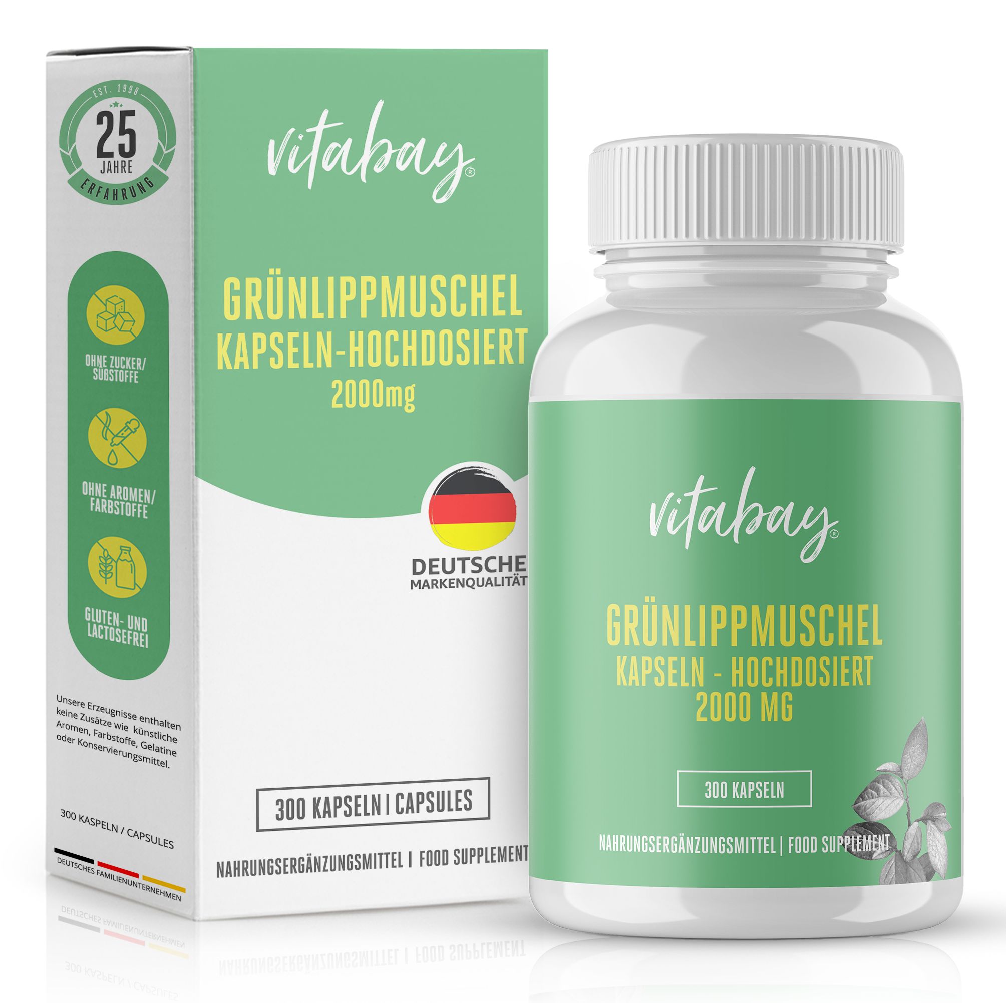 Vitabay GRÜNLIPPMUSCHEL 2000 mg hochdosiert