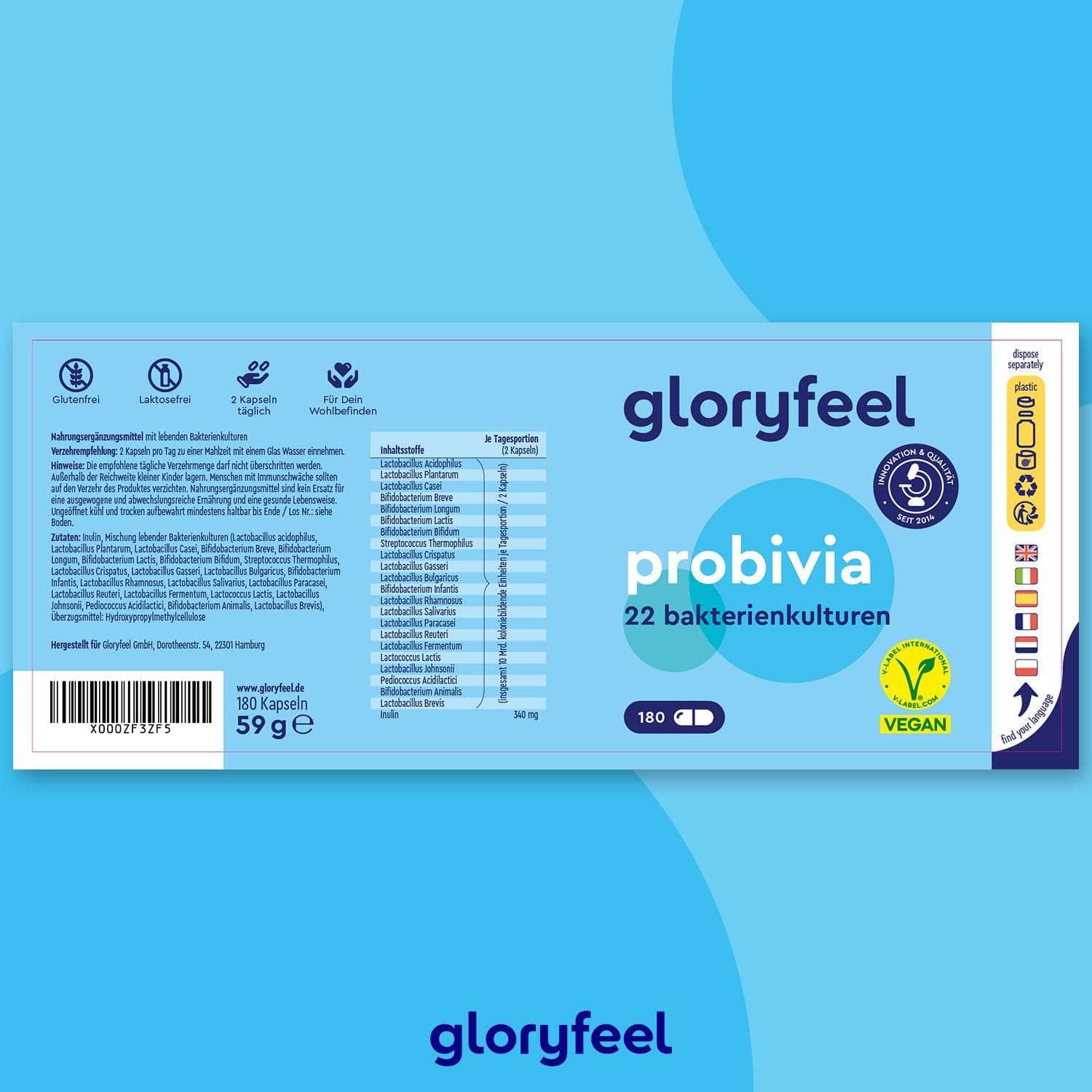 gloryfeel® Probivia Darmkulturen