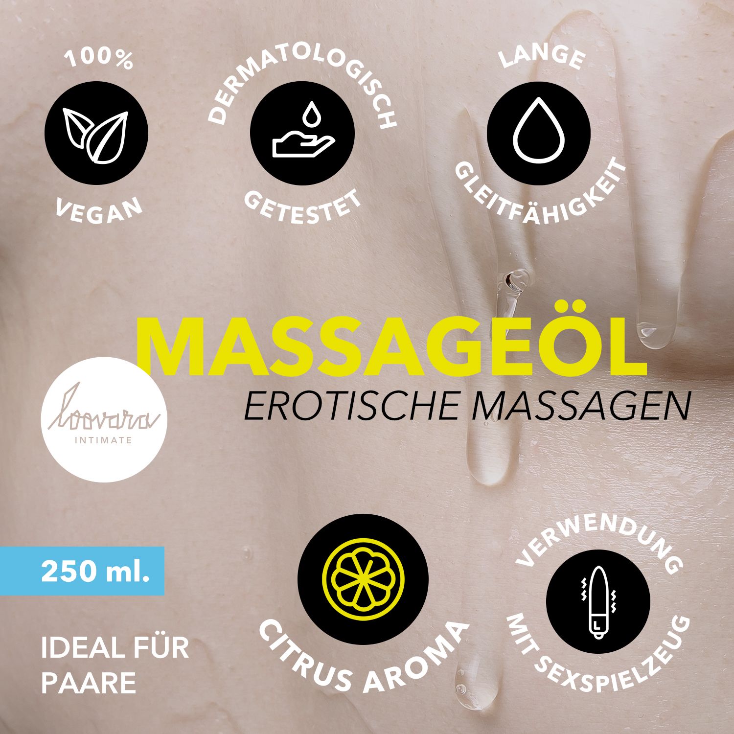 Loovara Massageöl - LEMMON SQUEEZE