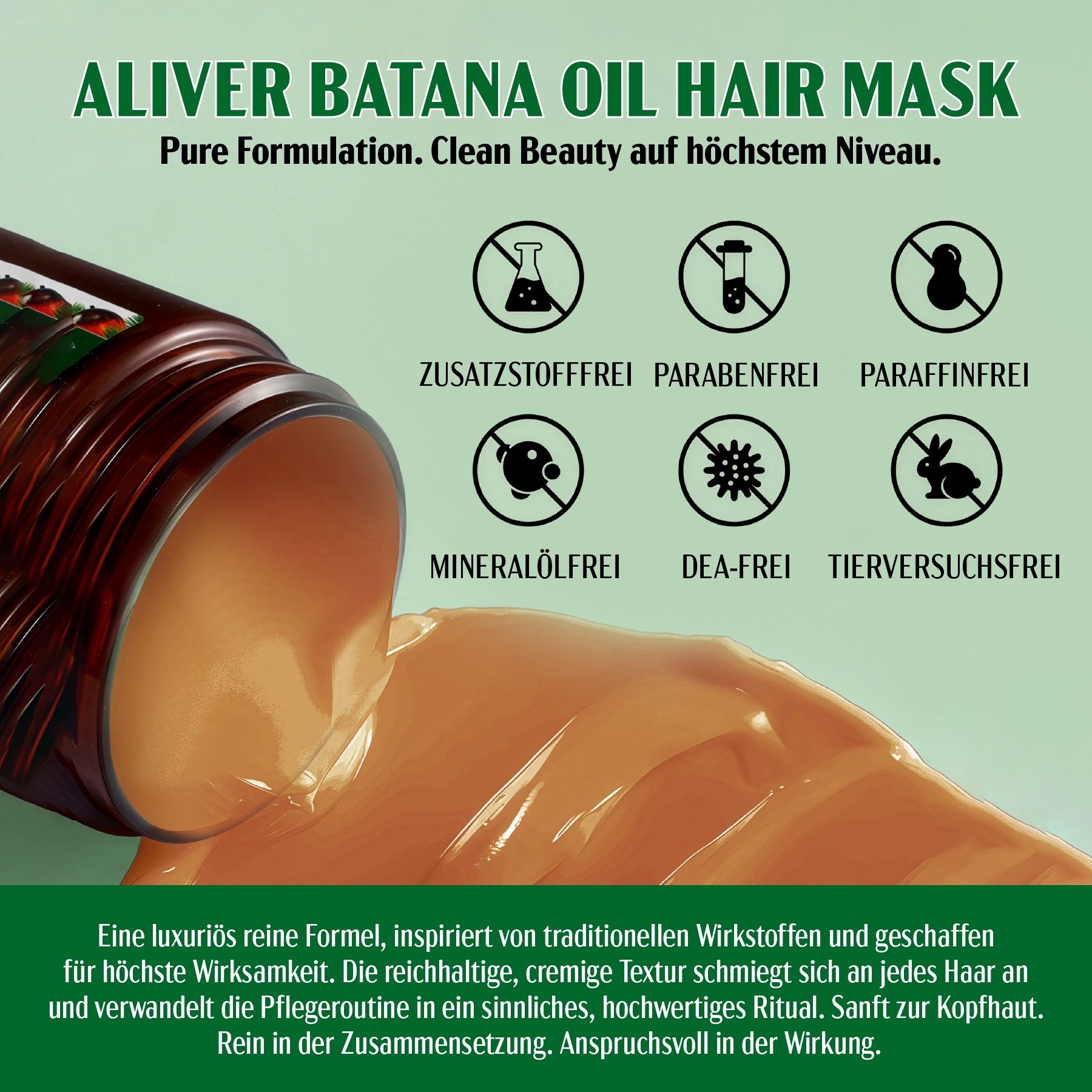 ALIVER Haarmaske Batana Öl  für Haarpflege Vegan