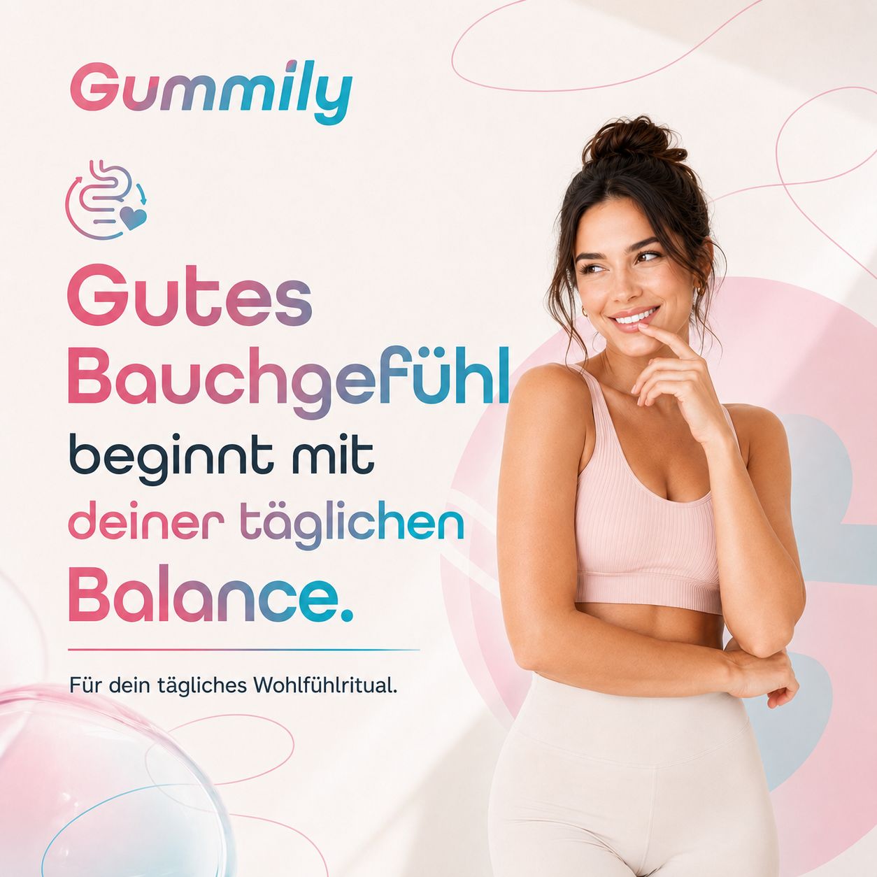 Gummily®  Darmbakterien 52 Mrd. KBE - 11 Milchsäurebakterien & Calcium, zuckerfrei