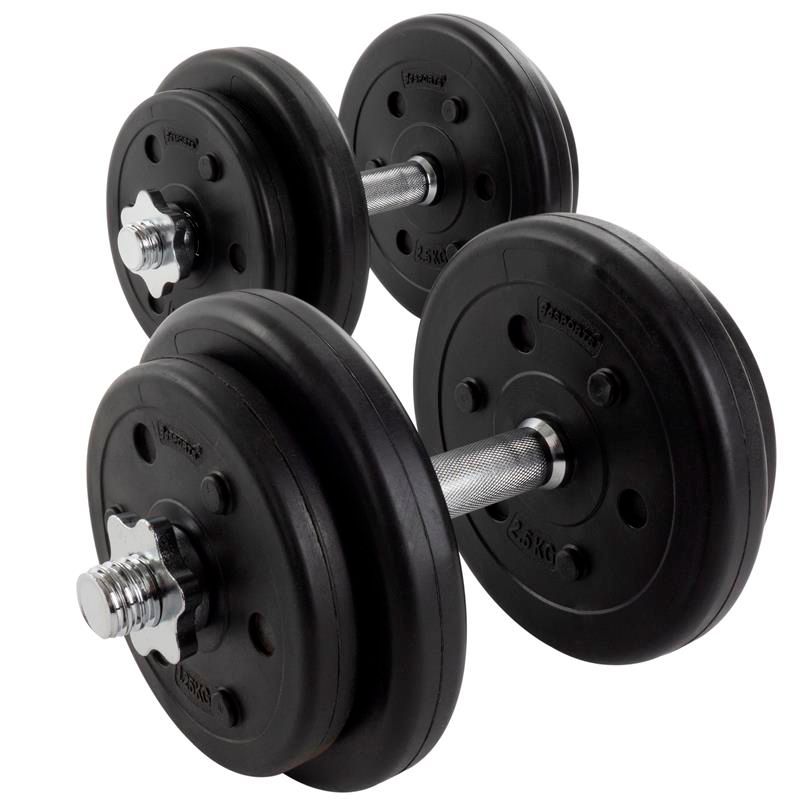 ScSPORTS® Kurzhantelset 20 kg Kunststoff Luxus
