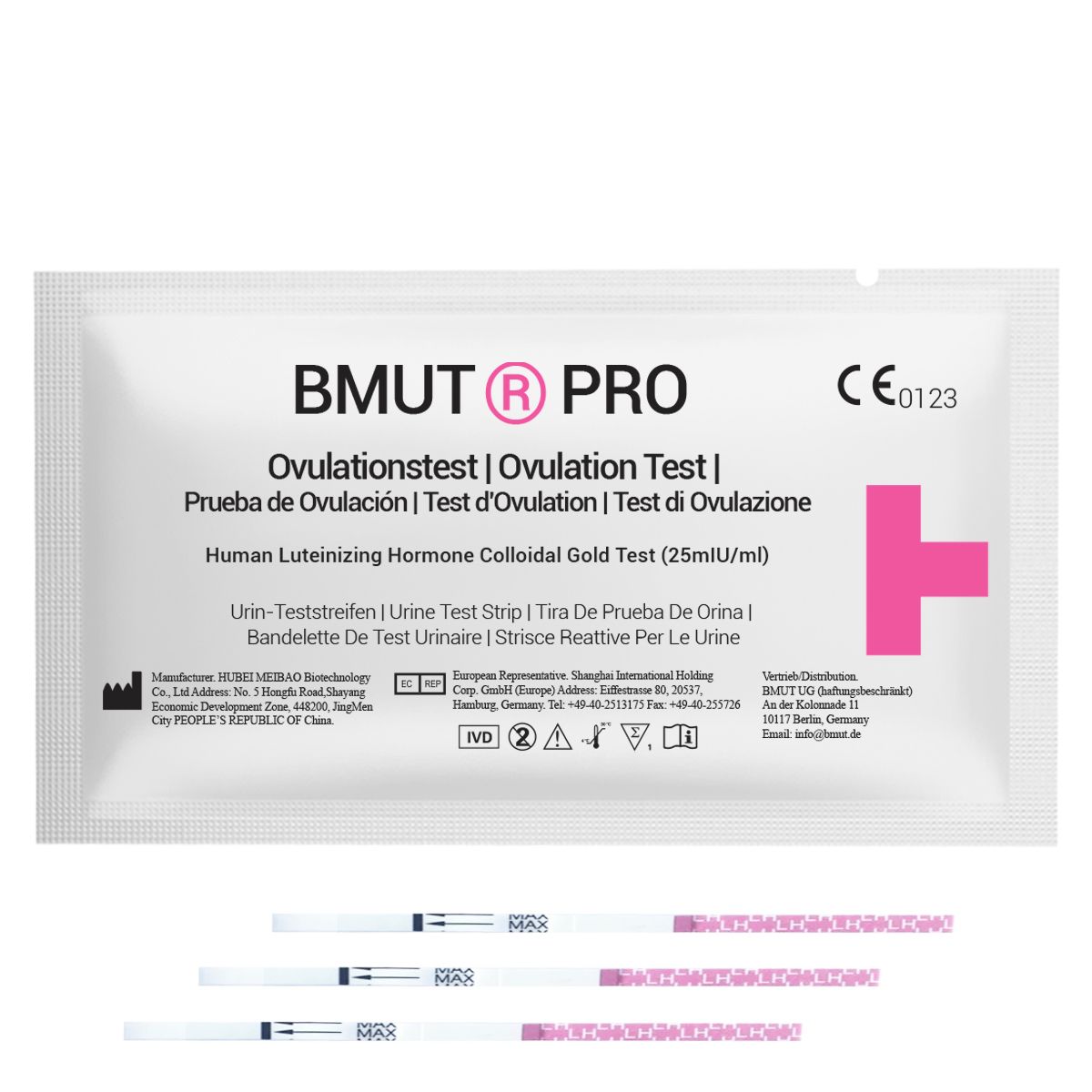 BMUT Ovulationstest LH Teststreifen Urin – 25miu/ml