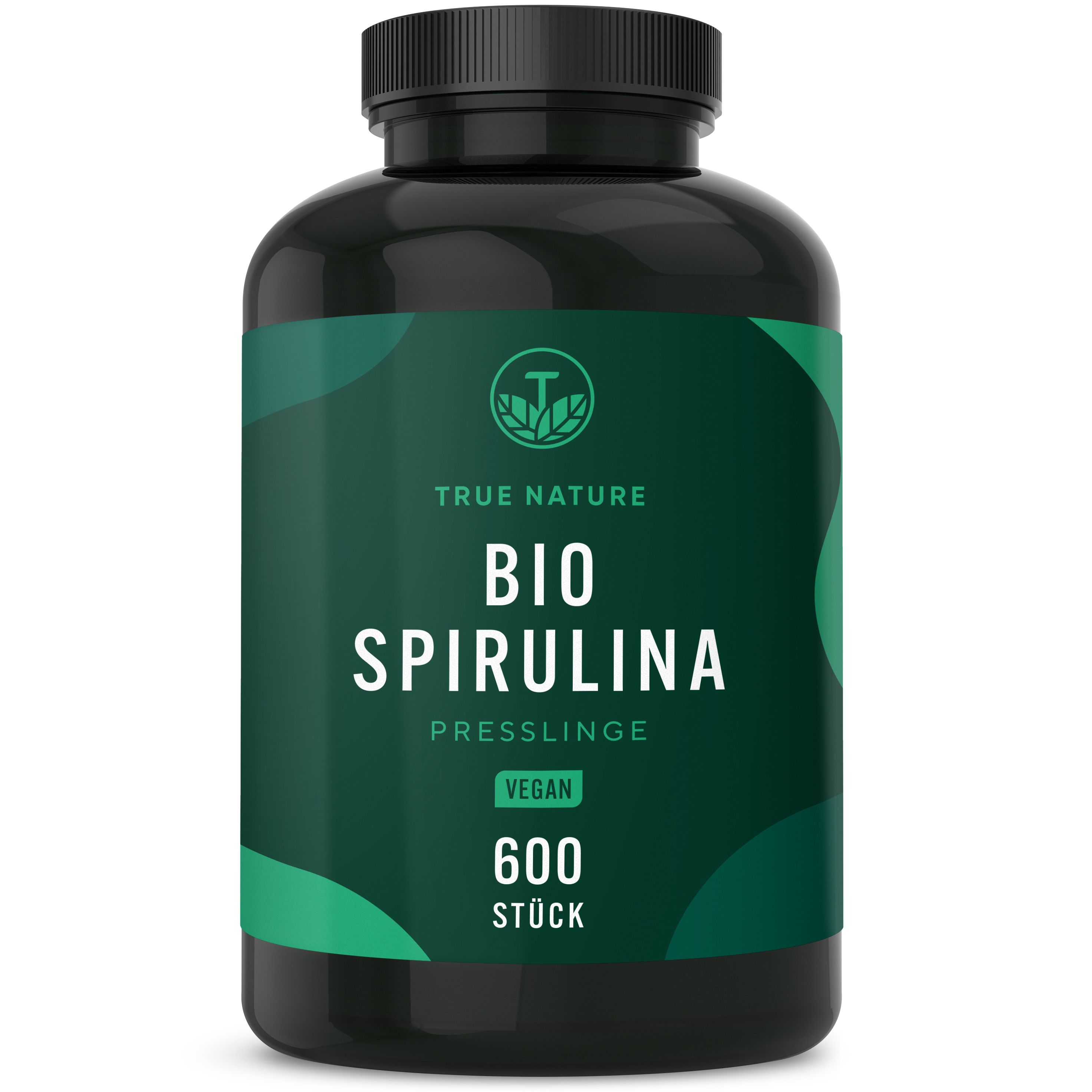 TRUE NATURE® Bio Spirulina Presslinge - Hochdosiert - 600 Tabletten mit 500mg
