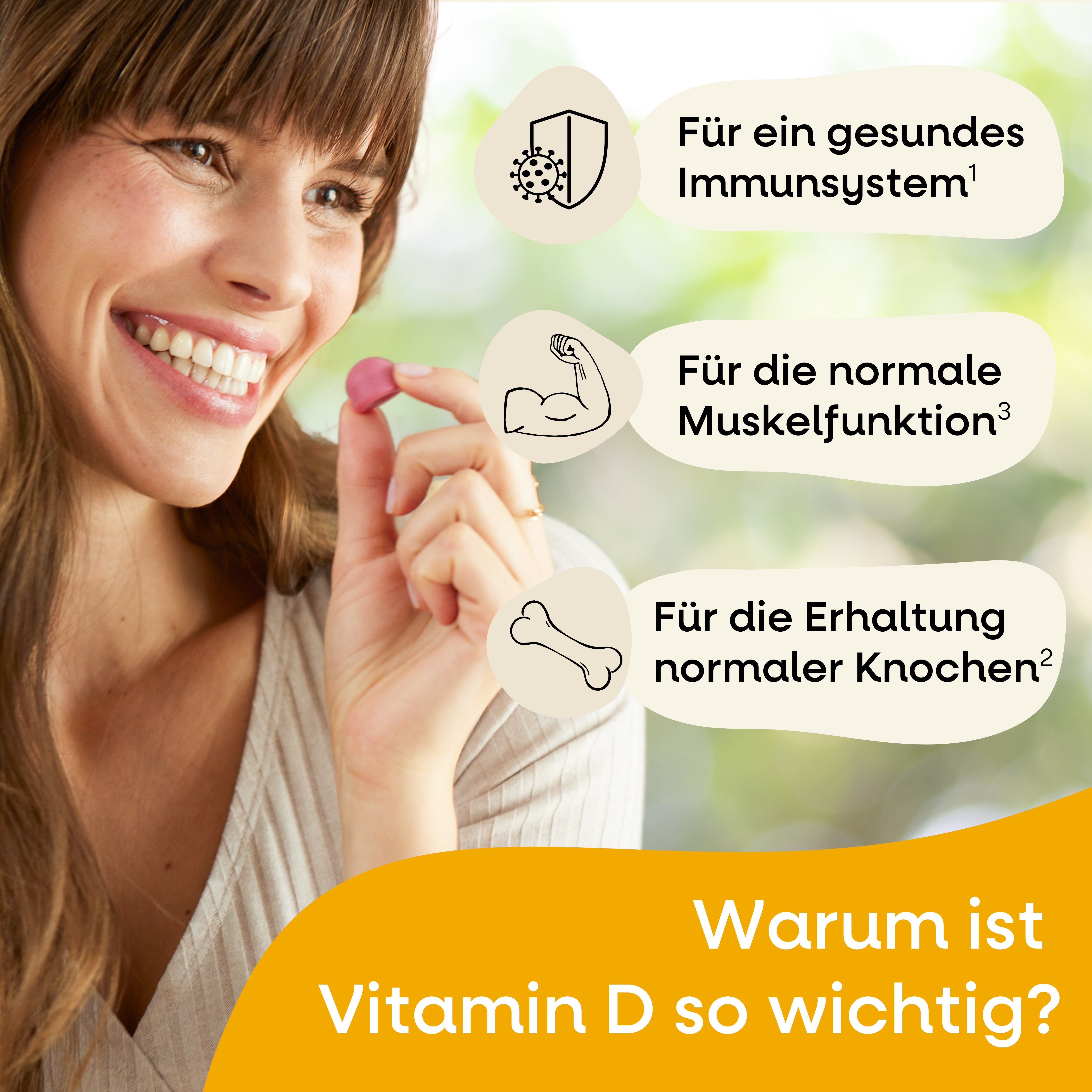 Vitamin D3 K2 Gummies mit Magnesium und Calcium Wildberry Geschmack