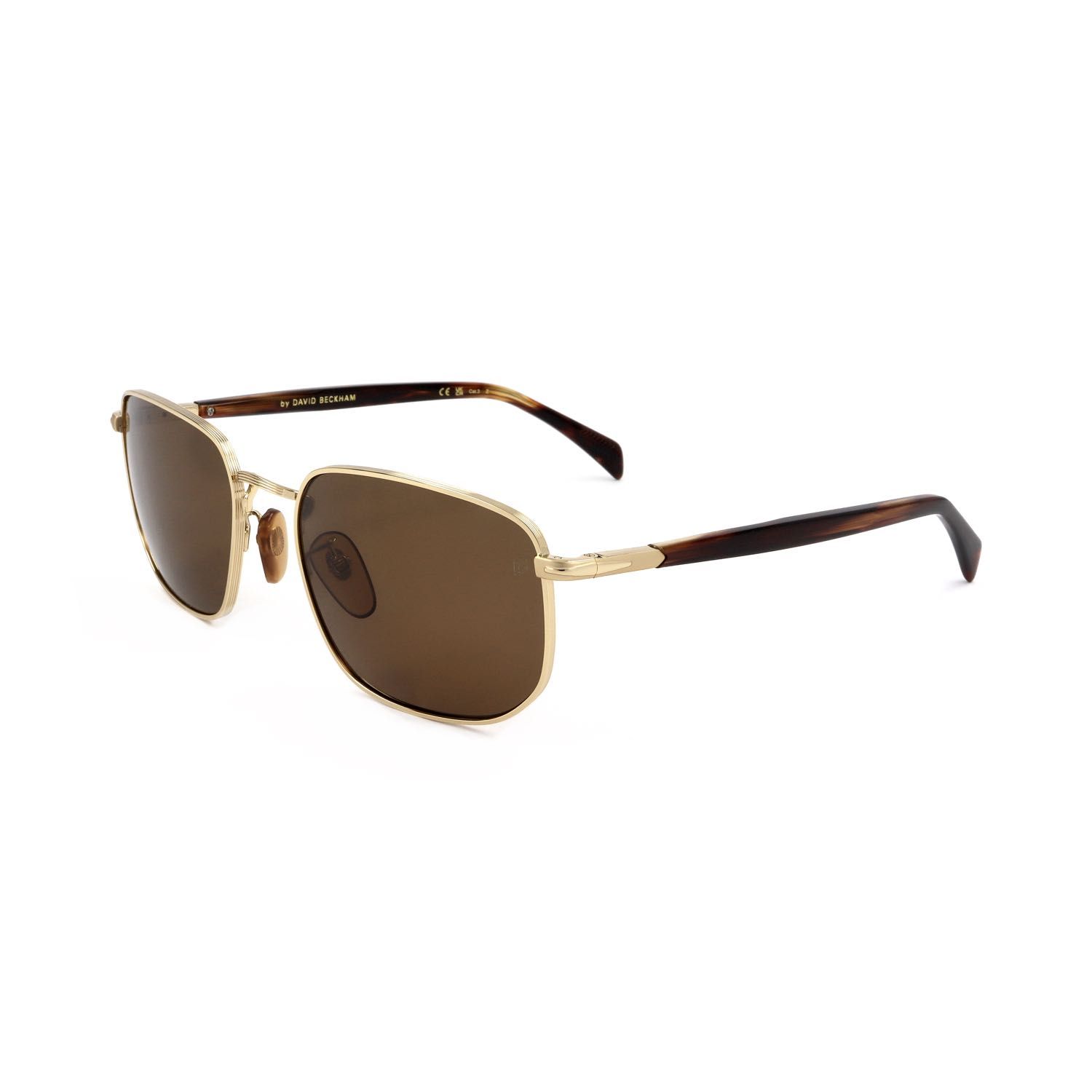 David Beckham occhiali da sole uomo DB 1143/S gold-coloured mottled dark brown