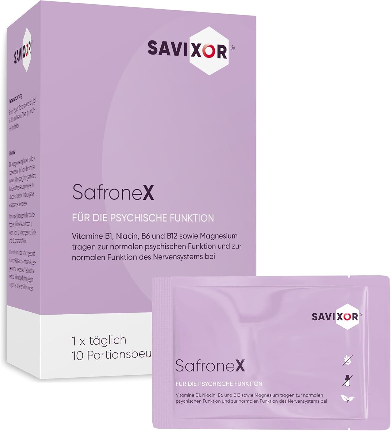 Safronex Plv.z.Her.e.Lsg.z.Einnehmen Portionsbtl 10 St Pulver zur Herstellung einer Lösung zum Einnehmen