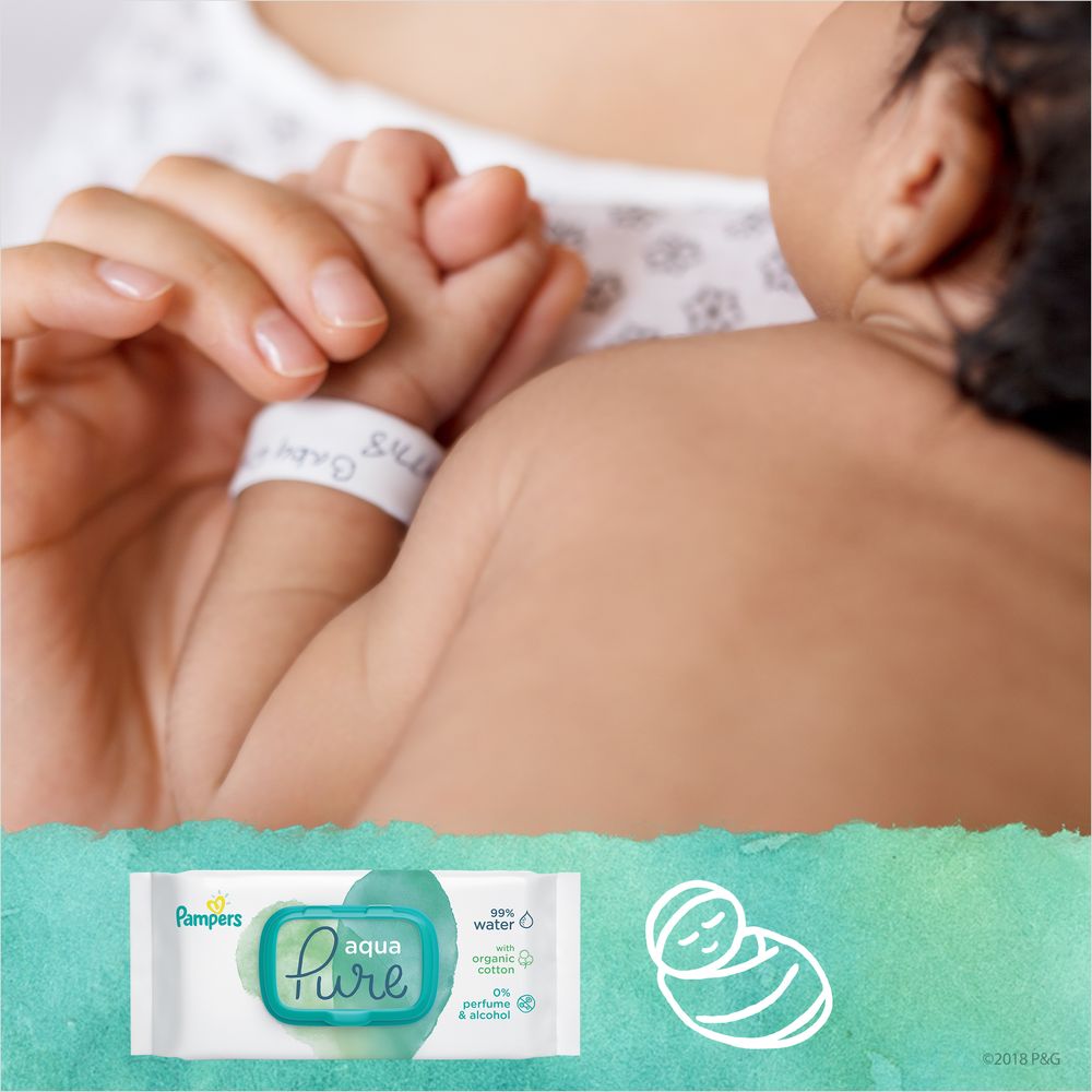 Pampers - Feuchttücher Vorteilspack Ecom "Aqua"