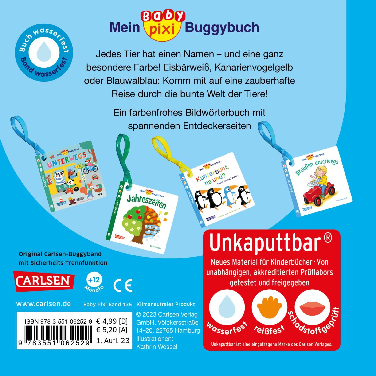 Baby Pixi (unkaputtbar) 135: Mein Baby-Pixi-Buggybuch: Blauwalblau und andere tolle Farben