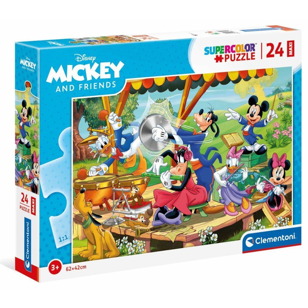 clementoni Puzzle Micky Maus und Freunde maxi 24 Teile