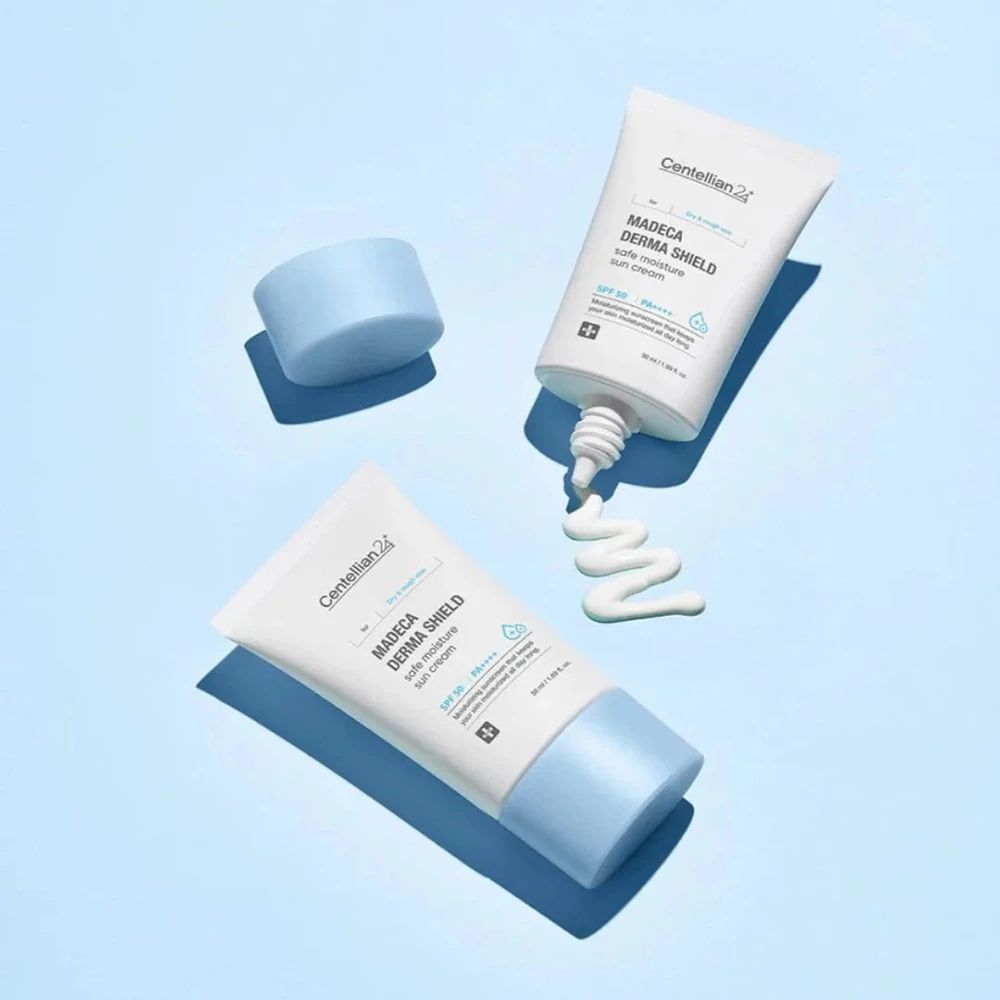 CENTELLIAN24 Madeca Derma Shield Safe Moisture Sun Cream – Feuchtigkeitsspendende Sonnencreme SPF50+