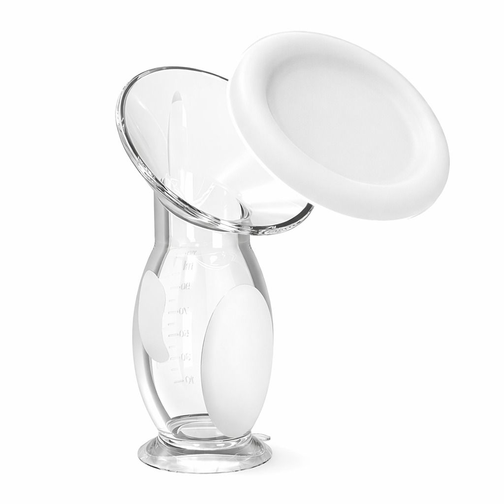 Manuelle Silikon Milchpumpe 110 ml, BPA frei, tragbar, leise & leicht zu reinigen 1 Pc Pumpe