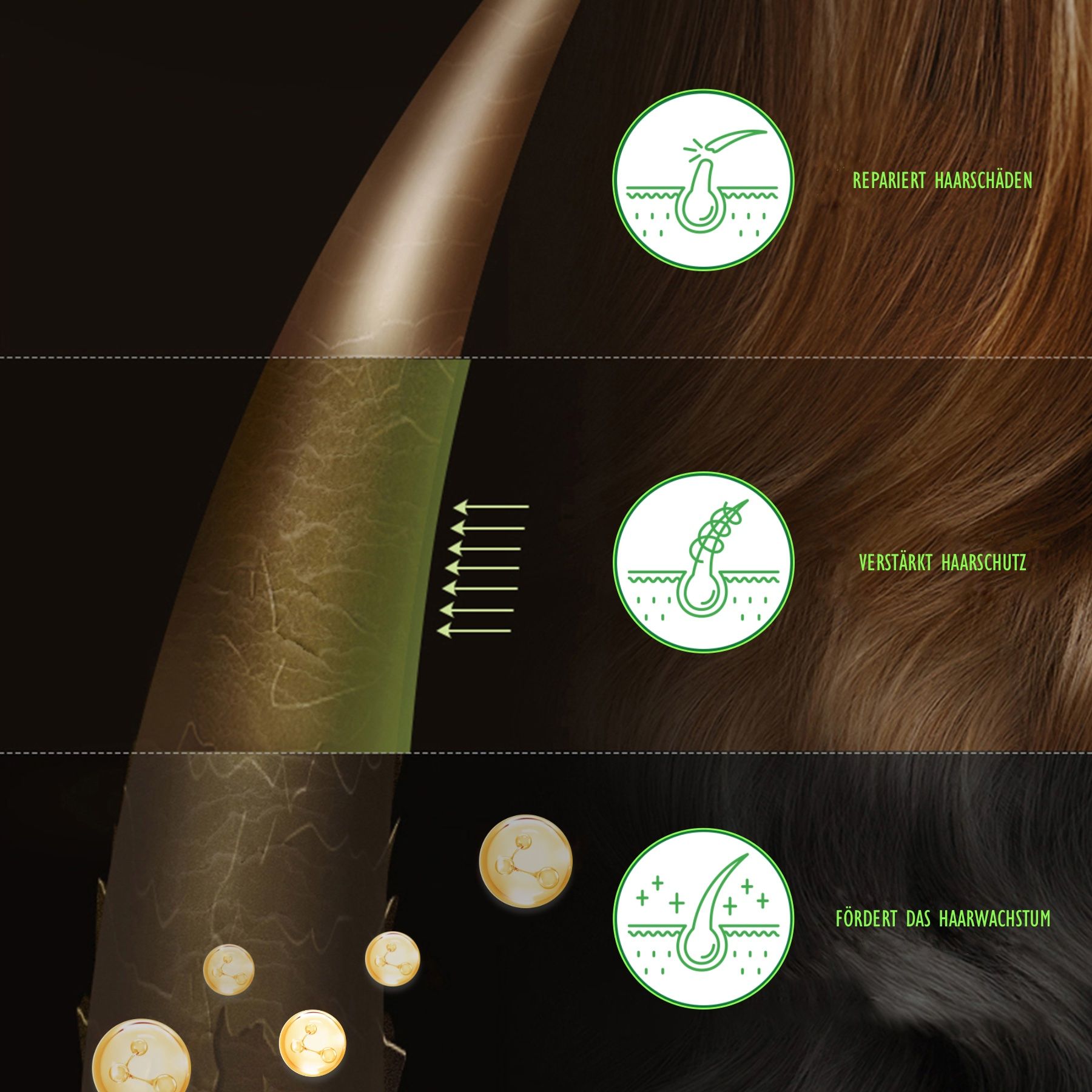 Hello Nature Haarmaske Repair Intensivpflege für Kopfhaut Hanföl