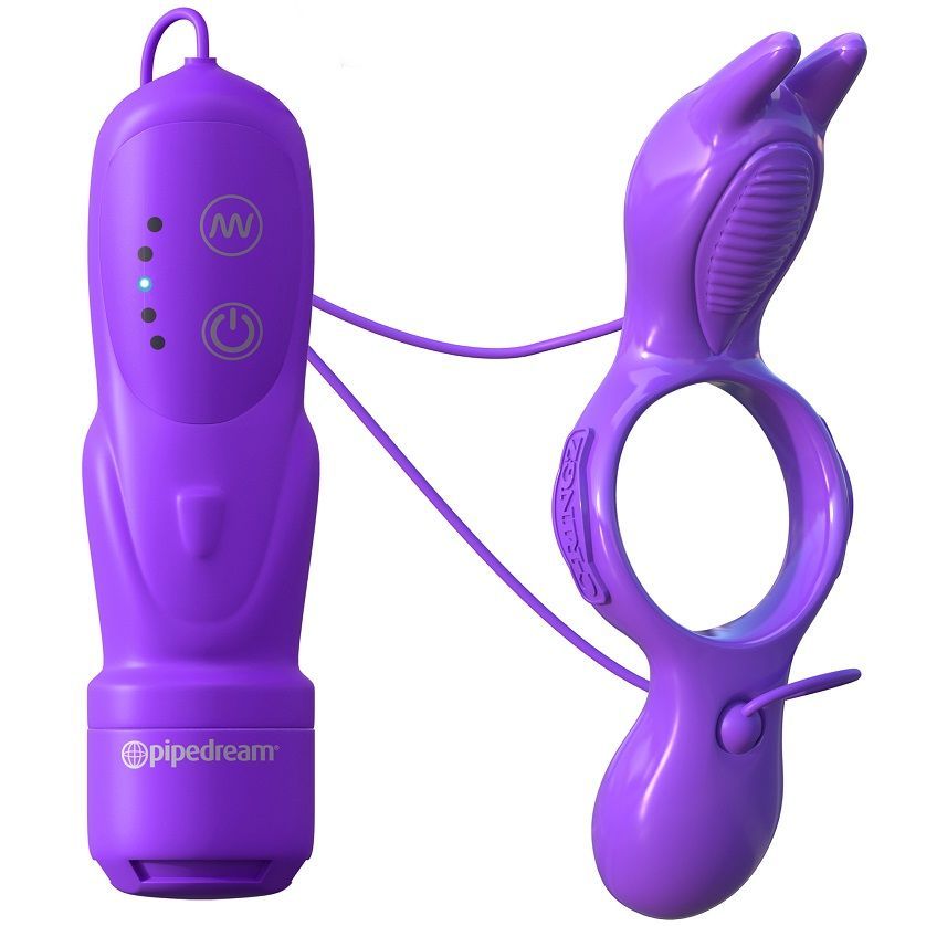 Penisring "Ultimate Rabbit" mit 5 Vibrationsmodi | Paartoy mit 3-fach Stimulation | Fetish Fantasy