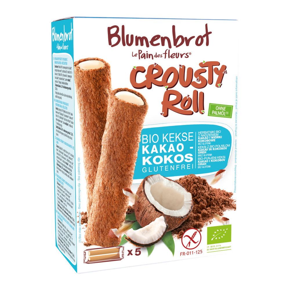 Blumenbrot Crousty Rolls Kakao-Kokos glutenfrei