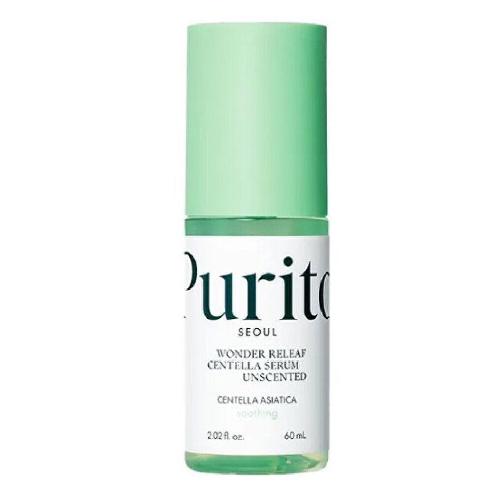 Purito Centella Unscented Serum Flasche mit Pumpspender, 60ml.