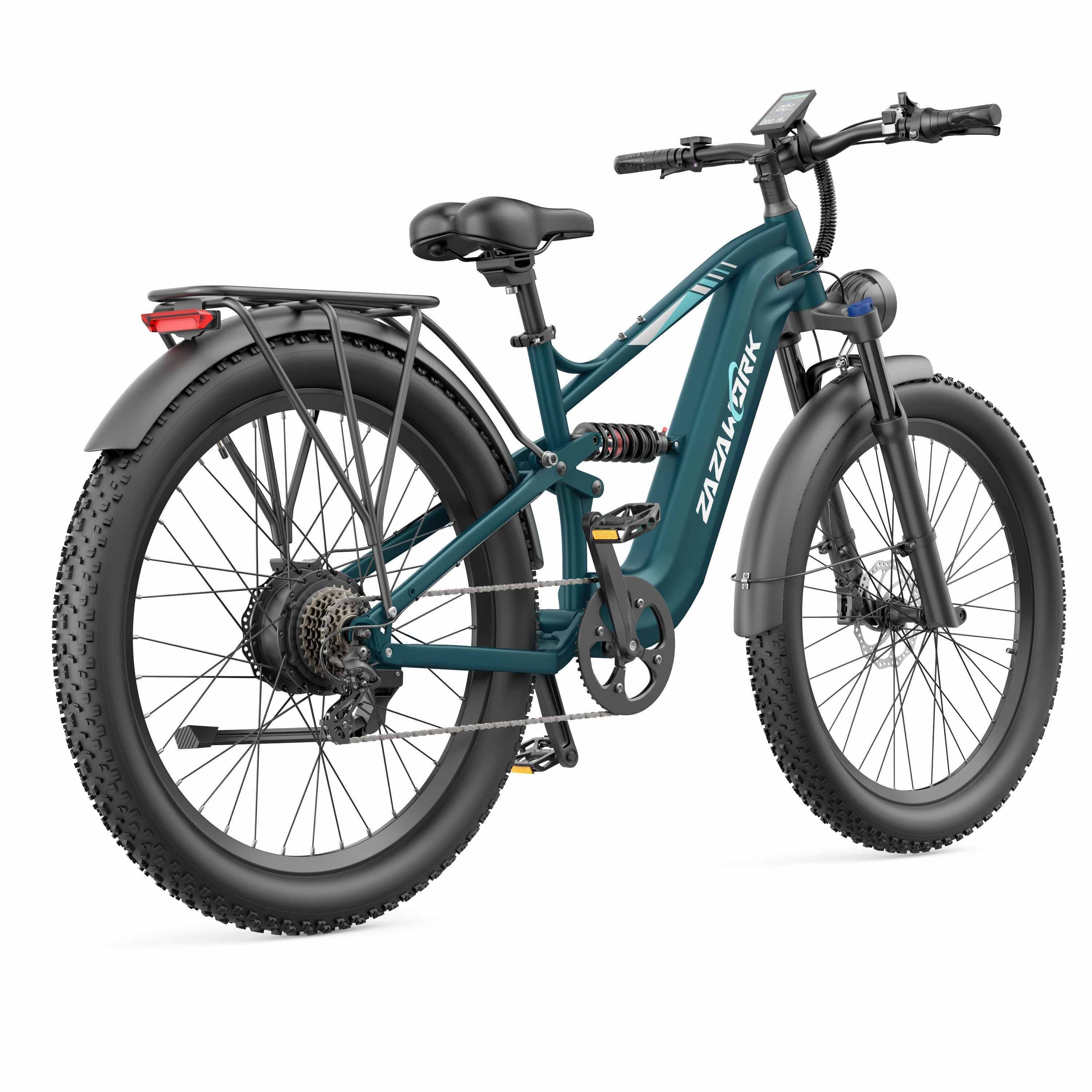 ZAZAWORK CF500 Elektrisches Mountainbike, 48V 20Ah Akku, 90 km Reichweite
