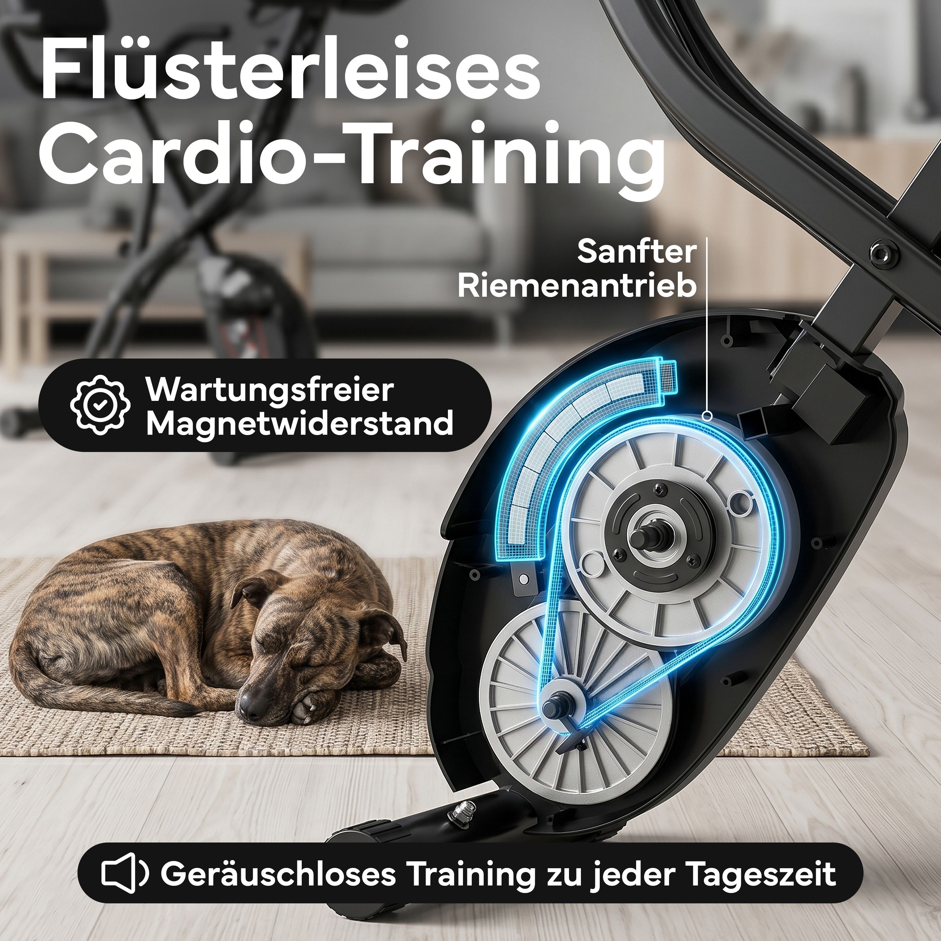 Heimtrainer Fahrrad klappbar