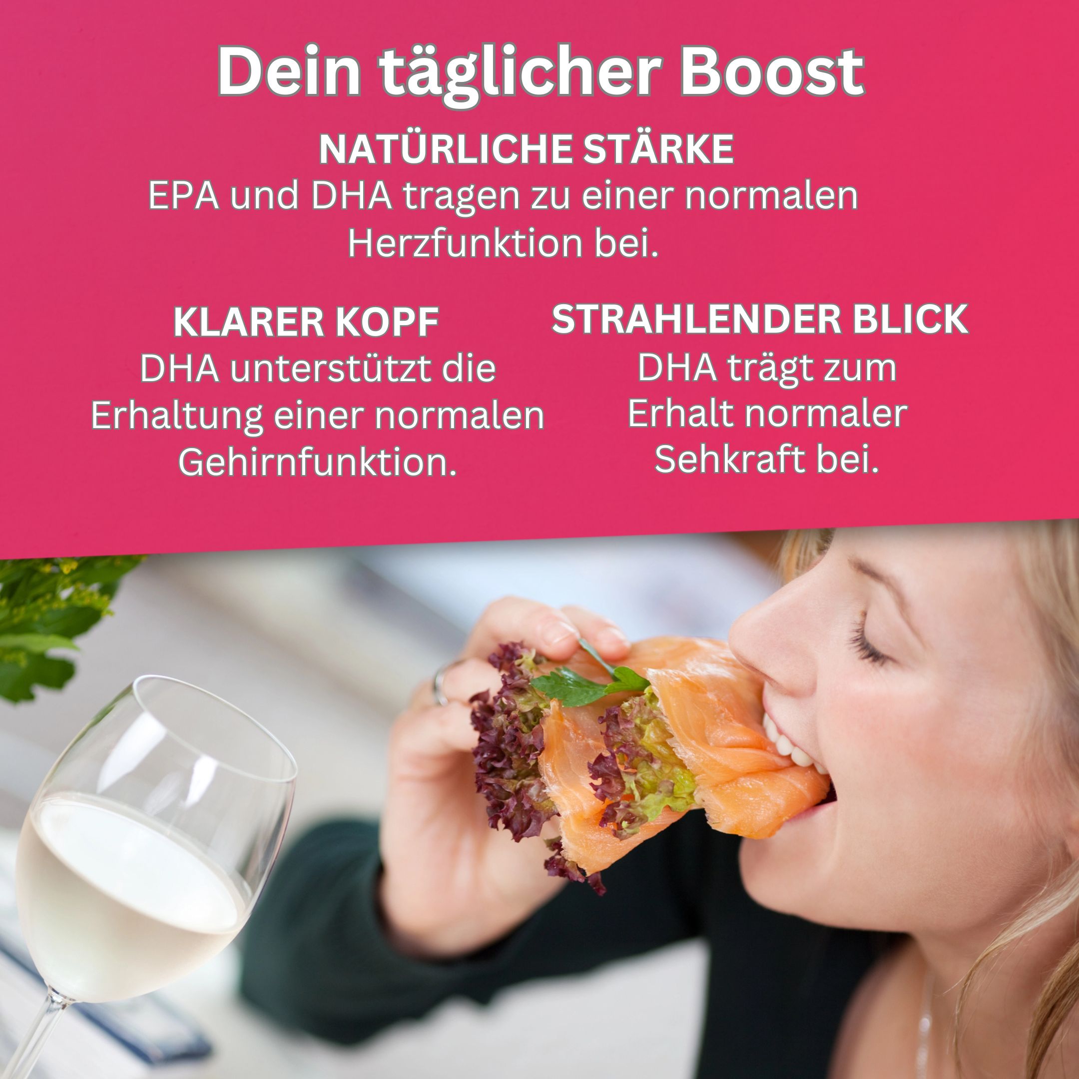 vitelly Omega 3 – Fischöl mit DHA & EPA – hochdosiert