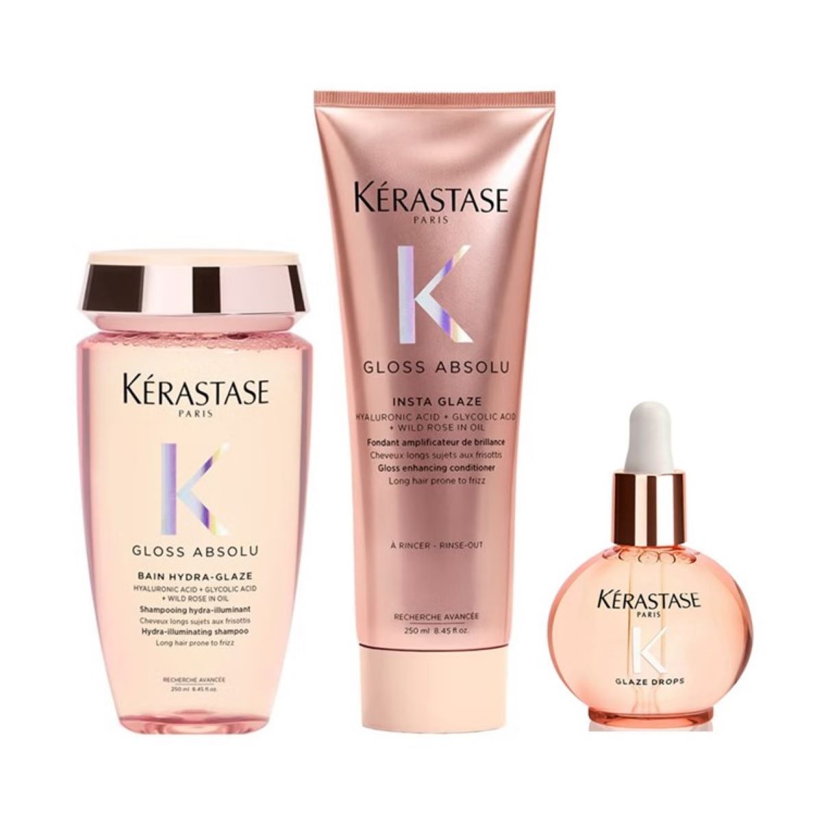 Kérastase Gloss Absolu Set (Bain / Fondant / Drops)