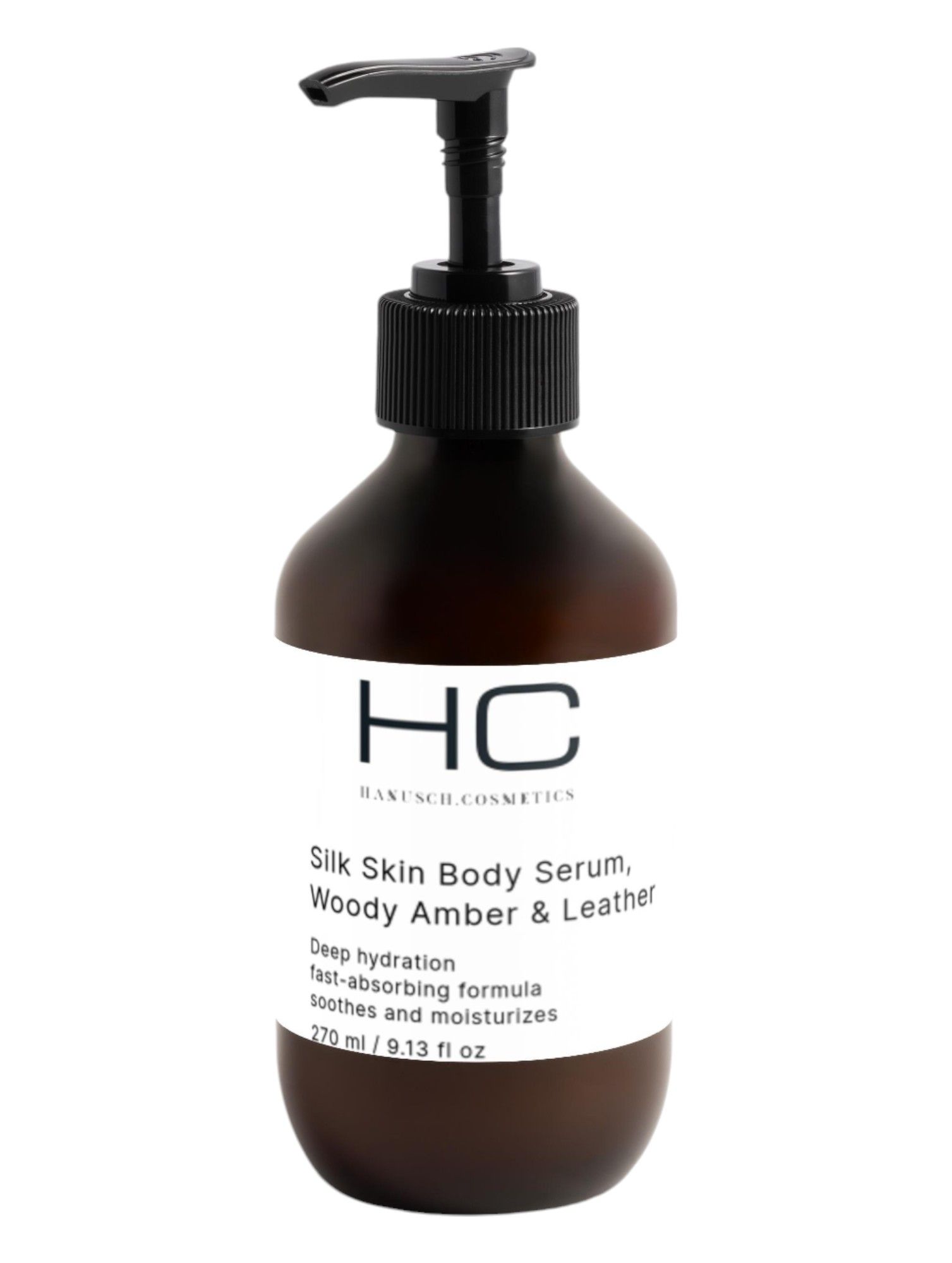 hanusch.cosmetics Silk Skin Body Serum, Woody Amber & Leather