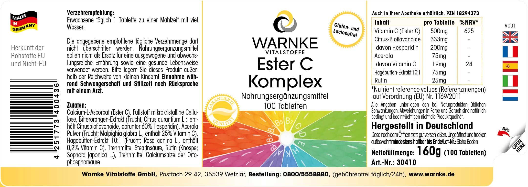 Warnke Vitalstoffe | Ester C Komplex